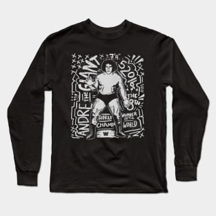 Andre The Giant Graphic Long Sleeve T-Shirt